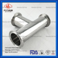 sanitary stainless steel tri-clamp equal tee